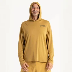 Adventer & Fishing Tee Shirt Manches Longues Homme Golon Anti Uv - Jaune * Anti-Uv