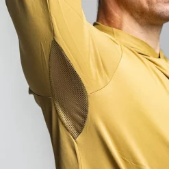 Adventer & Fishing Tee Shirt Manches Longues Homme Golon Anti Uv - Jaune * Anti-Uv