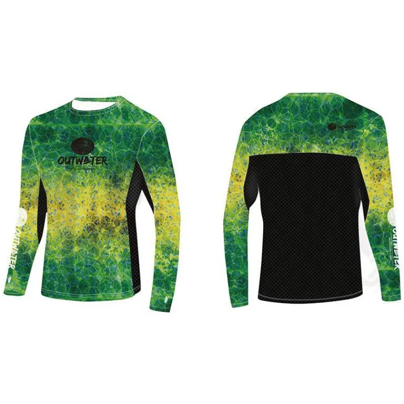 Outwater Tee Shirt Manches Longues Homme Spreks Mahi Mahi * Anti-Uv