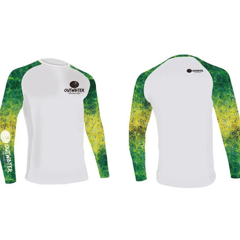 Outwater Tee Shirt Manches Longues Homme Camp One Mahi Mahi * Anti-Uv