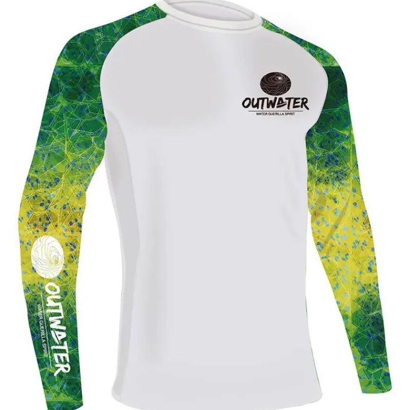 Outwater Tee Shirt Manches Longues Homme Camp One Mahi Mahi * Anti-Uv