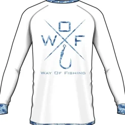 W.O.F. Tee Shirt Manches Longues Homme Croix - Blanc * Anti-Uv