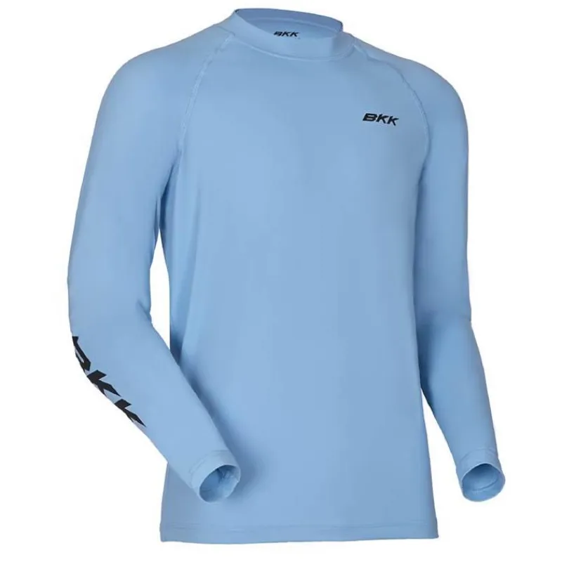 BKK Tee Shirt Manches Longues Homme Long Sleeve Performance Shirt Barramundi - Bleu Clair * Anti-Uv