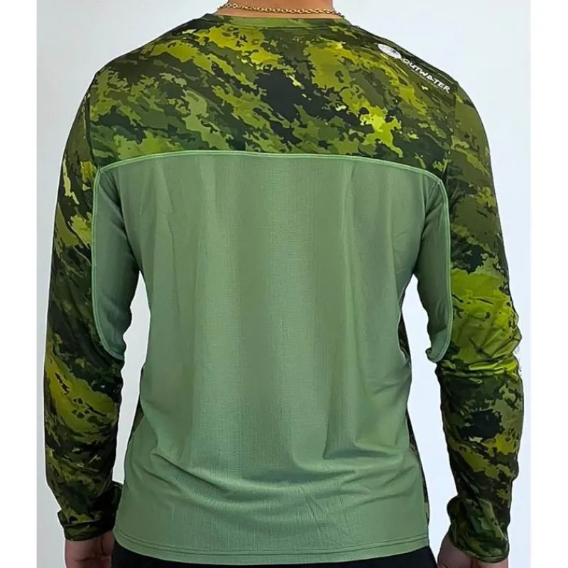 Outwater Tee Shirt Manches Longues Spreks - Green Forest * Anti-Uv
