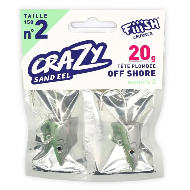 Fiiish Tete Plombee Crazy Sand Eel Off Shore * Têtes Plombées