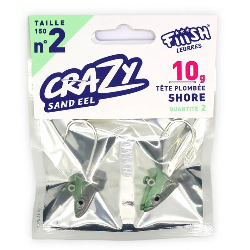 Fiiish Tete Plombee Crazy Sand Eel Shore * Têtes Plombées