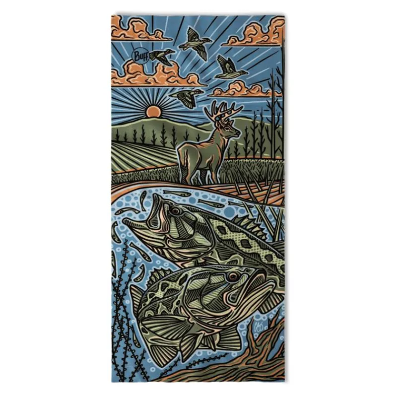 Buff Tour De Cou Casey Underwood Bass Scape * Bonnets, Tours De Cou & Gants