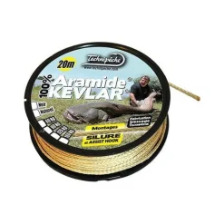 Technipêche Tresse A Bas De Ligne Kevlar Silure - Naturel * Montage Silure