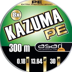 Asari Tresse Kazuma 8X Pe - 300M * Fils - Tresses Silure|Fils - Tresses Carpe