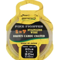 Spro Tresse À Bas De Ligne 1X7 Brown Coated Wire * Fils - Tresses - Bdl Carnassier