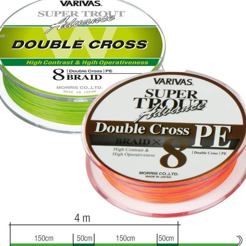 Varivas Tresse Mer Super Trout Double Cross Pe - 92M * Tresses - Fils - Bdl Mer