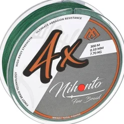 Mikado Tresse Nihonto Fine Braid - Green - 300M * Fils - Tresses - Bdl Carnassier