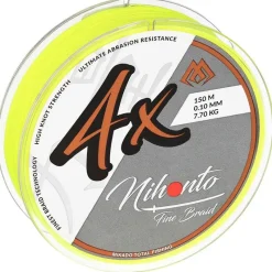 Mikado Tresse Nihonto Fine - Jaune Fluo - 150M * Fils - Tresses - Bdl Carnassier|Tresses - Fils - Bdl Mer