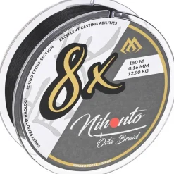Mikado Tresse Nihonto Octa Braid - Black - 150M * Fils - Tresses - Bdl Carnassier