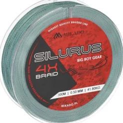 Mikado Tresse Silurus 4 X Braid - Green - 300M * Fils - Tresses Silure