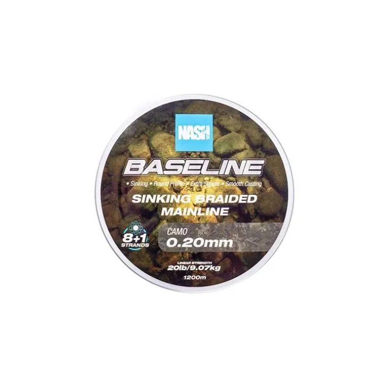 Tresse Nash Baseline Sinking Braid Camo - 600M