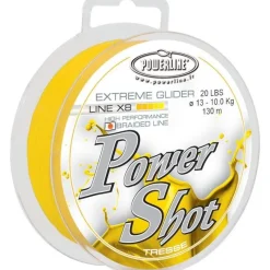 Powerline Tresse Power Shot Or - 130M * Fils - Tresses - Bdl Carnassier|Tresses - Fils - Bdl Mer