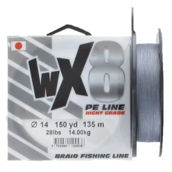 Powerline Tresse Wx8 Grise - 135M * Fils - Tresses - Bdl Carnassier