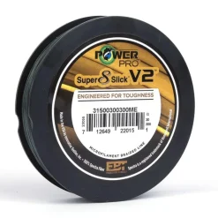 Power Pro Tresse Sup 8 Slick V2 - 275M - Moss Green * Fils - Tresses Carpe
