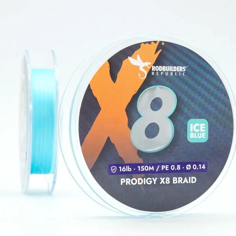 Rodbuilders Republic Tresse Prodigy X8 Braid - Multi - 1000M * Tresses - Fils - Bdl Mer