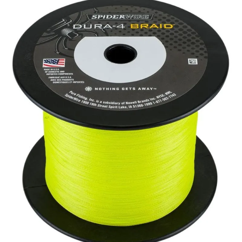 SpiderWire Tresse Dura 4 Jaune - 1800M * Fils - Tresses Silure|Fils - Tresses Carpe