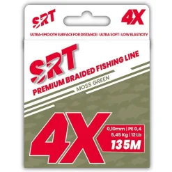 SRT Tresse 4X Moss Green - 135M * Fils - Tresses - Bdl Carnassier