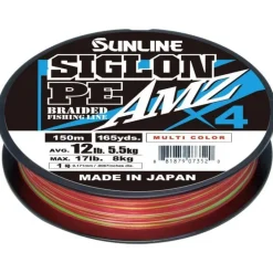 Sunline Tresse Siglon Amz 4X - 150M * Fils - Tresses - Bdl Carnassier|Tresses - Fils - Bdl Mer