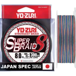 Yo-Zuri Tresse Superbraid 8X Multicolore - 300M * Tresses - Fils - Bdl Mer