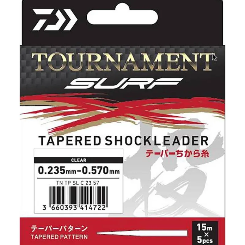 Daiwa Tête De Ligne Tournament Tapered Shock Leader * Tresses - Fils - Bdl Mer