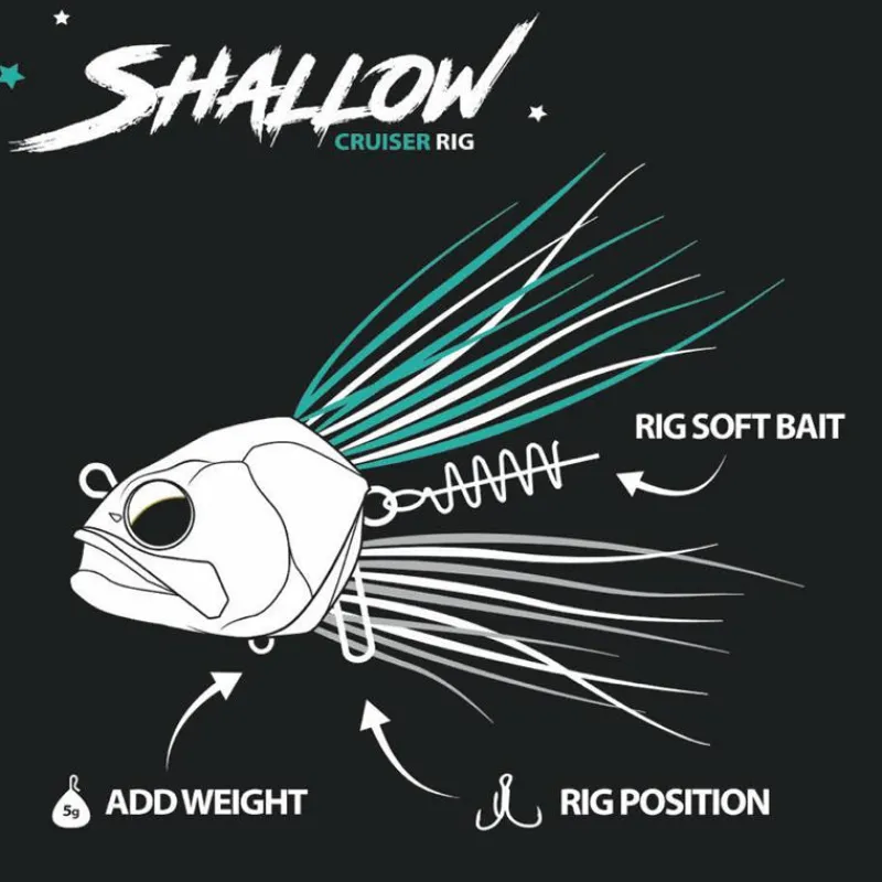 Bim Tackle Tête Plombée Shallow Cruiser Rig * Têtes Plombées