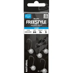Freestyle Tëte Plombée Micro Jig29 - Natural - Par 5 * Têtes Plombées