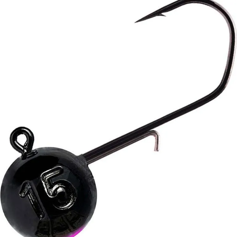 Tête Plombée Monkey Lures - Noir/Rose - Par 3