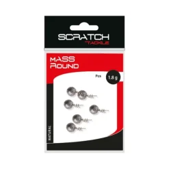 Scratch Tackle Tête Plombée Mass Round * Têtes Plombées