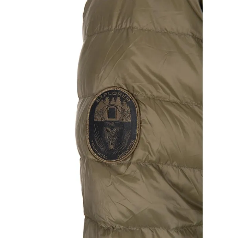 Fox Veste Homme Explorer Downfill Packaway Khaki Jacket - Noir * Vestes De Pêche