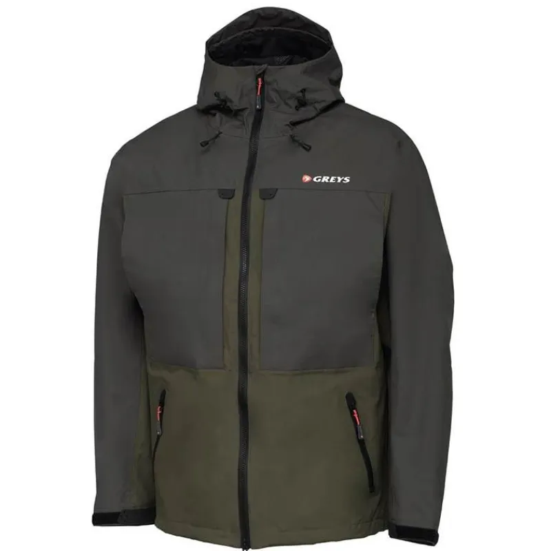 Greys Veste Homme Fin Fishing Jacket - Gris/Vert * Vestes De Pêche