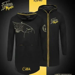 Hot Spot Design Veste Homme K-Way Catfishing Mania - Noir * Vestes De Pêche