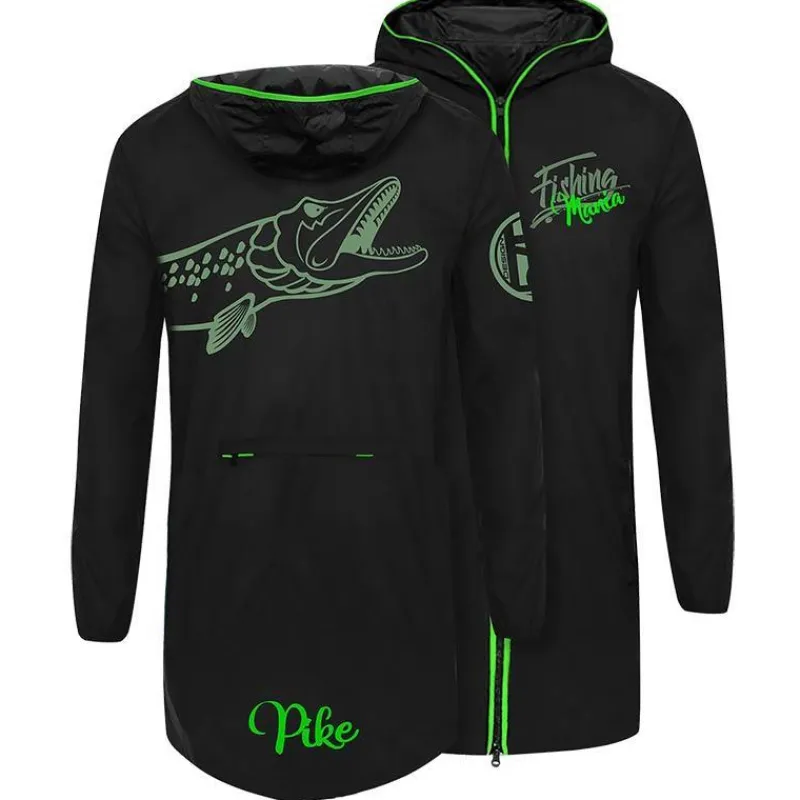 Hot Spot Design Veste Homme K-Way Pike Mania - Noir * Vestes De Pêche