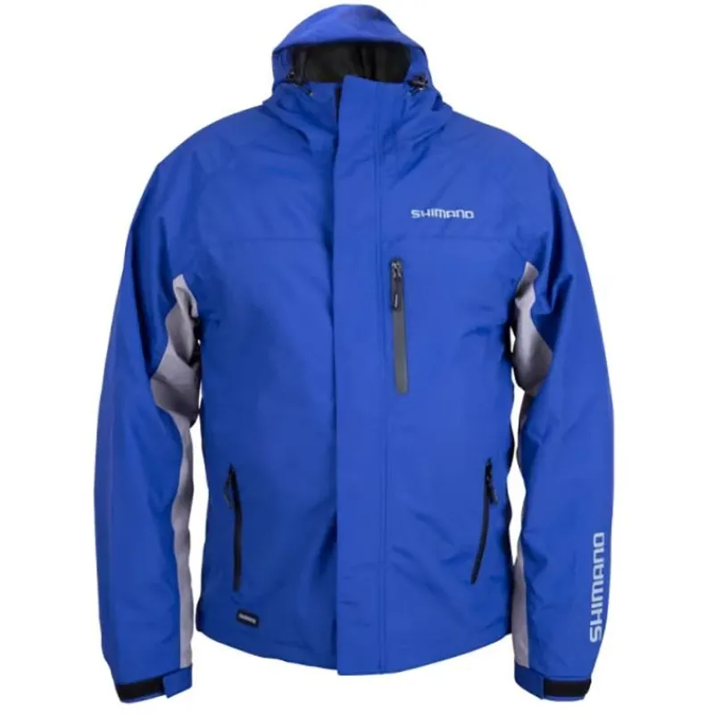 Shimano Veste Homme Wear Rain Jacket Non Padded - Bleu * Vestes De Pêche