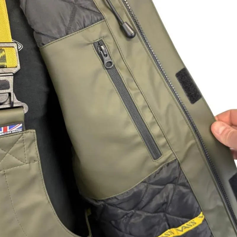 Vass Veste Homme Team 220 Winter Lined Jacket Waterproof - Kaki * Vestes De Pêche