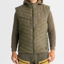 Adventer & Fishing Veste Sans Manche Homme Insulated Vest Olivine - Olive * Vestes De Pêche