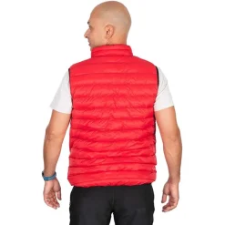 Fox Rage Veste Sans Manche Homme Pro Series Reversible Lightweight Quilted Gilet - Noir/Rouge * Vestes De Pêche