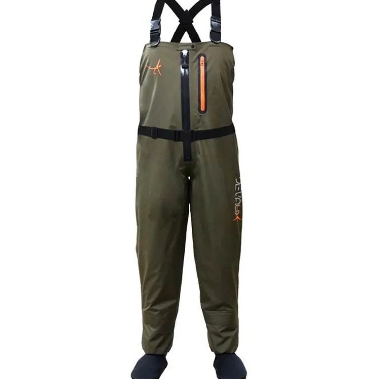Waders Stocking Respirant Devaux Dvx Zip 400 - Olive